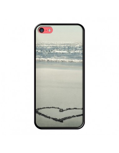 Coque Cur Plage Beach Mer Sea Love Sable Sand pour iPhone 5C - R Delean