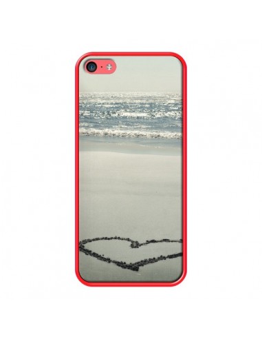 Coque Cur Plage Beach Mer Sea Love Sable Sand pour iPhone 5C - R Delean