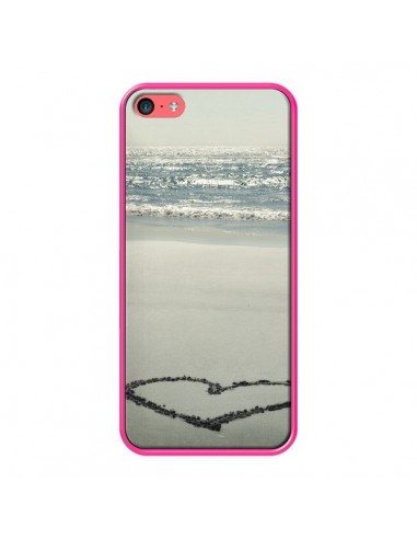 Coque Cur Plage Beach Mer Sea Love Sable Sand pour iPhone 5C - R Delean