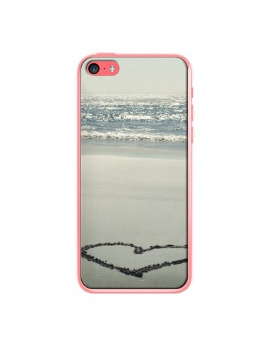 Coque Cur Plage Beach Mer Sea Love Sable Sand pour iPhone 5C - R Delean