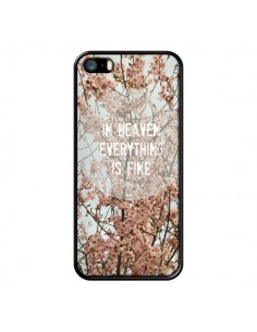 Coque In heaven everything is fine paradis fleur pour iPhone 5 et 5S - R Delean