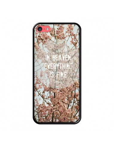 Coque In heaven everything is fine paradis fleur pour iPhone 5C - R Delean