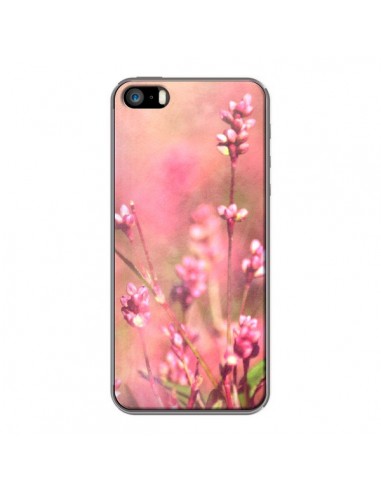 Coque Fleurs Bourgeons Roses pour iPhone 5 et 5S - R Delean