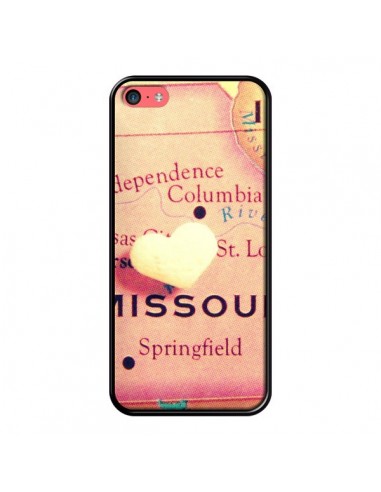 Coque Carte Map Missouri Cur pour iPhone 5C - R Delean