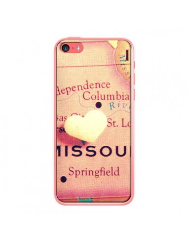 Coque Carte Map Missouri Cur pour iPhone 5C - R Delean