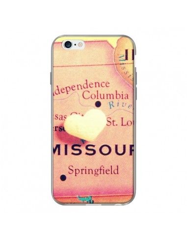 Coque Carte Map Missouri Cur pour iPhone 6 - R Delean