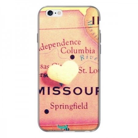 Coque Carte Map Missouri Cur pour iPhone 6 - R Delean Coque Carte Map Missouri Cur pour iPhone 6 - R Delean