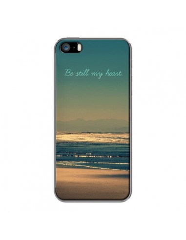 Coque Be still my heart Mer Sable Beach Ocean pour iPhone 5 et 5S - R Delean