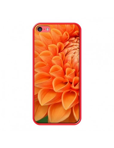 Coque Fleurs oranges flower pour iPhone 5C - R Delean