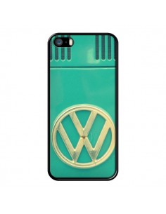 Coque Groovy Van Hippie VW Bleu pour iPhone 5 et 5S - R Delean