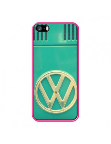 Coque Groovy Van Hippie VW Bleu pour iPhone 5 et 5S - R Delean