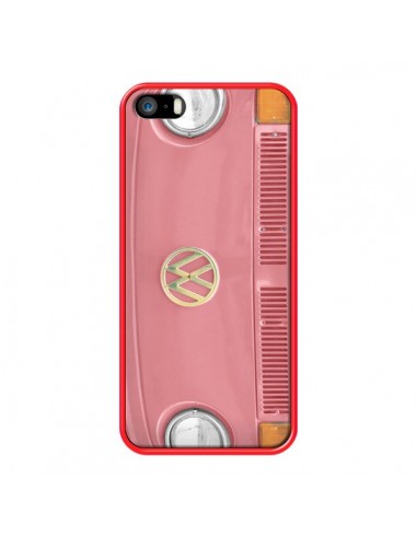 Coque Groovy Van Hippie VW Rose pour iPhone 5 et 5S - R Delean