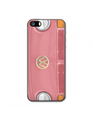 Coque Groovy Van Hippie VW Rose pour iPhone 5 et 5S - R Delean