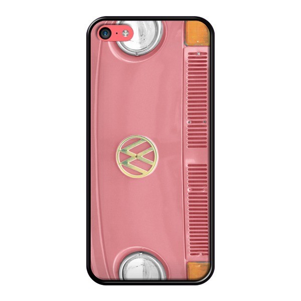 Coque iPhone 5C Groovy Van Hippie VW Rose R Delean