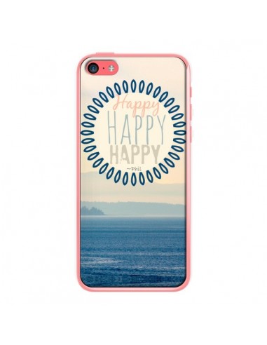 Coque Happy Day Mer Ocean Sable Plage Paysage pour iPhone 5C - R Delean