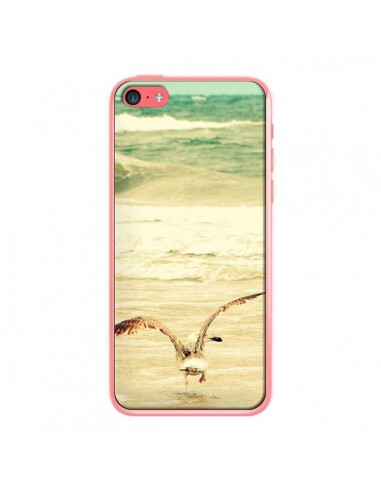 Coque Mouette Mer Ocean Sable Plage Paysage pour iPhone 5C - R Delean