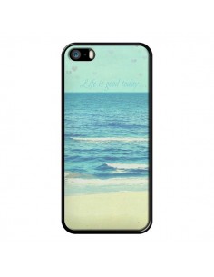 Coque Life good day Mer Ocean Sable Plage Paysage pour iPhone 5 et 5S - R Delean