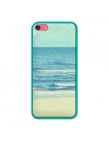 Coque Life good day Mer Ocean Sable Plage Paysage pour iPhone 5C - R Delean