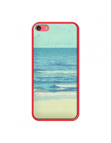 Coque Life good day Mer Ocean Sable Plage Paysage pour iPhone 5C - R Delean