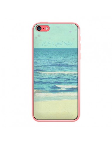 Coque Life good day Mer Ocean Sable Plage Paysage pour iPhone 5C - R Delean