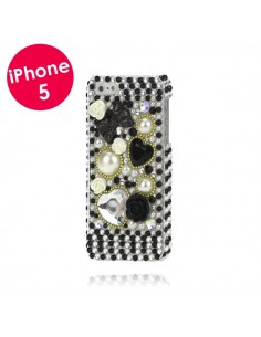 Coque Noire en Relief pour iPhone 5