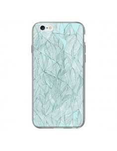 Coque Courbes Meandre Bleu Vert Nuageux pour iPhone 6 Plus - Léa Clément