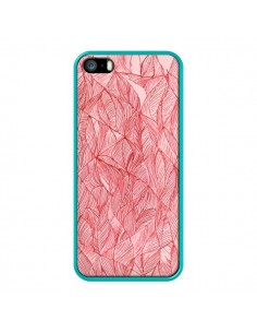 Coque Courbes Meandre Rouge Cerise pour iPhone 5 et 5S - Léa Clément 2