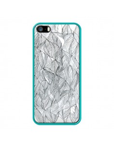 Coque Courbes Meandre Blanc Noir pour iPhone 5 et 5S - Léa Clément 2
