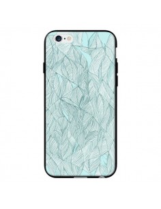 Coque Courbes Meandre Bleu Vert Nuageux pour iPhone 6 - Léa Clément