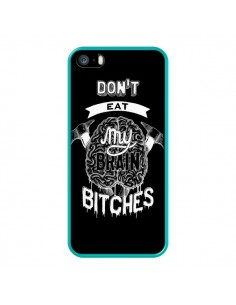Coque Don't eat my brain Bitches Cerveau Noir pour iPhone 5 et 5S - Senor Octopus 2