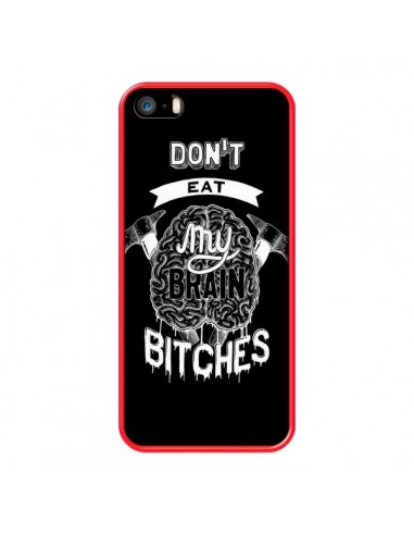 Coque Don't eat my brain Bitches Cerveau Noir pour iPhone 5 et 5S - Senor Octopus