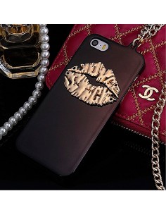 Coque Lèvres en relief avec Chaine pour iPhone 5/5S 2