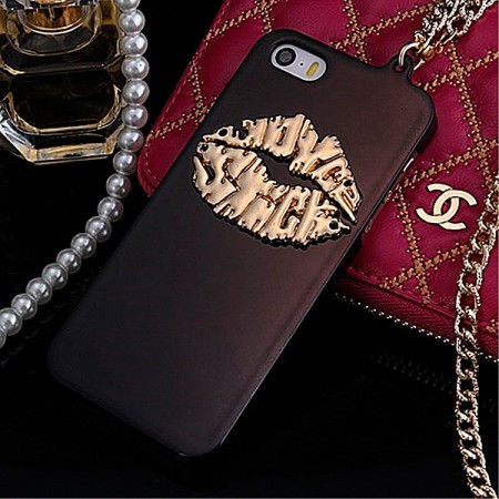 Coque Lèvres en relief avec Chaine pour iPhone 5/5S Coque Lèvres en relief avec Chaine pour iPhone 5/5S