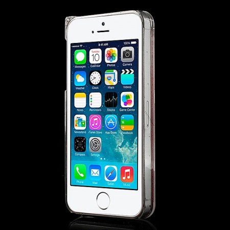 Coque Liquide avec Paillettes et Etoiles Blanc pour iPhone 5/5S Coque Liquide avec Paillettes et Etoiles Blanc pour iPhone 5/5S