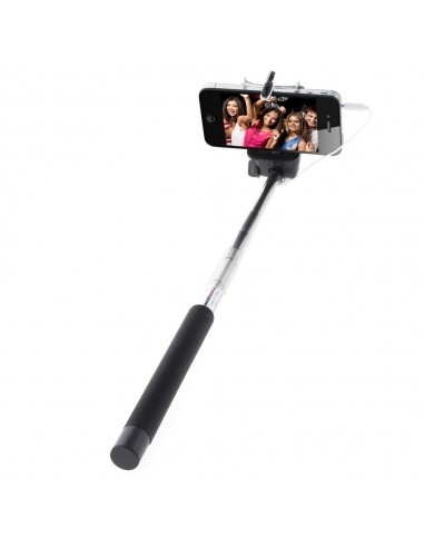 Selfie Stick et Télécommande perche Extensible 20-100 cm câble jack pour iPhone et Samsung