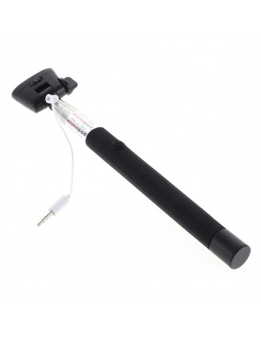 Selfie Stick et Télécommande perche Extensible 20-100 cm câble jack pour iPhone et Samsung
