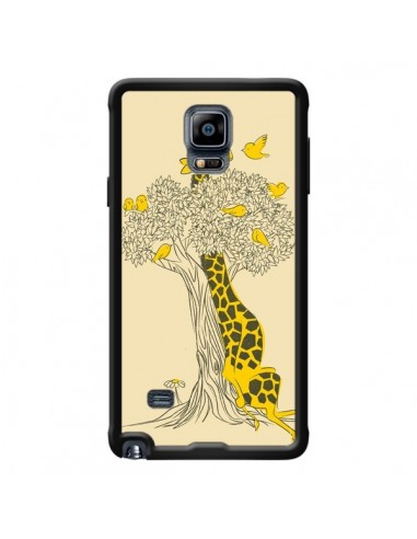 Coque Girafe Amis Oiseaux pour Samsung Galaxy Note 4 - Jay Fleck