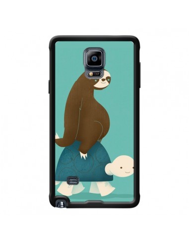 Coque Tortue Taxi Singe Slow Ride pour Samsung Galaxy Note 4 - Jay Fleck