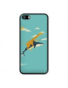 Coque Girafe Epee Requin Volant pour iPhone 5 et 5S - Jay Fleck