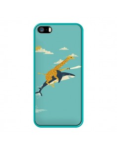 Coque Girafe Epee Requin Volant pour iPhone 5 et 5S - Jay Fleck 2