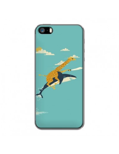 Coque Girafe Epee Requin Volant pour iPhone 5 et 5S - Jay Fleck