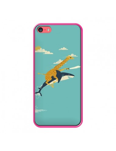 Coque Girafe Epee Requin Volant pour iPhone 5C - Jay Fleck