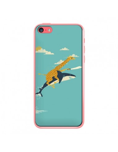 Coque Girafe Epee Requin Volant pour iPhone 5C - Jay Fleck