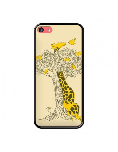 Coque Girafe Amis Oiseaux pour iPhone 5C - Jay Fleck
