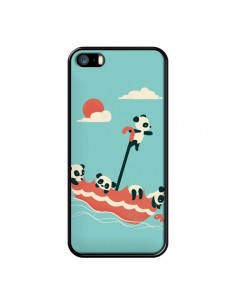 Coque Parapluie Flottant Panda pour iPhone 5 et 5S - Jay Fleck