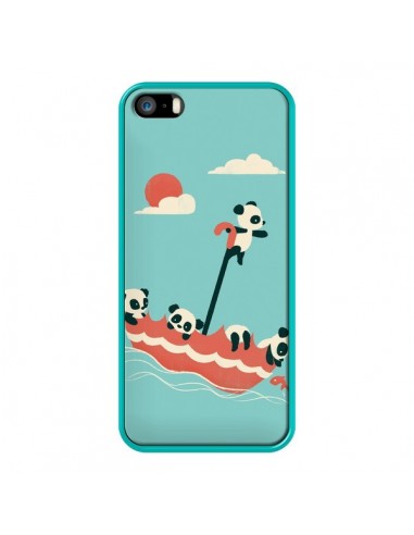 Coque Parapluie Flottant Panda pour iPhone 5 et 5S - Jay Fleck