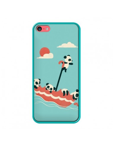 Coque Parapluie Flottant Panda pour iPhone 5C - Jay Fleck