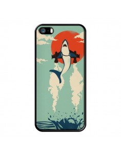 Coque Requin Avion Volant pour iPhone 5 et 5S - Jay Fleck