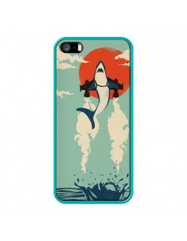 Coque Requin Avion Volant pour iPhone 5 et 5S - Jay Fleck