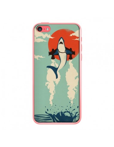 Coque Requin Avion Volant pour iPhone 5C - Jay Fleck